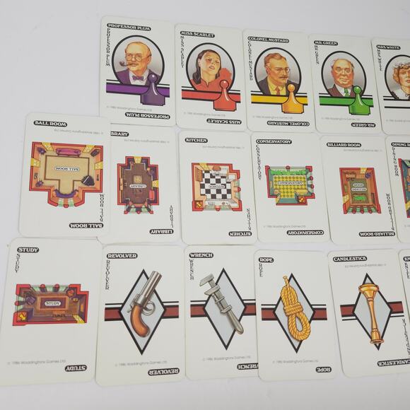 Clue Vintage Classic Board Game 1986 Complete Parker Bros. Game Night Detective - Picture 7 of 16